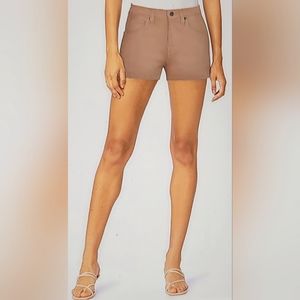 NWT Butt Lifting Khaki functional pockets Stretch Cotton Shorts size 16
